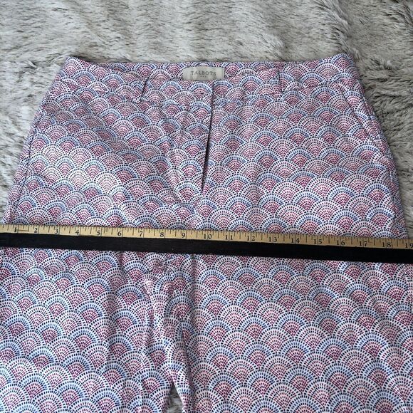 Talbots Chino Pants Womens  10 Navy Pink  Cotton Spandex Cropped - Picture 8 of 12